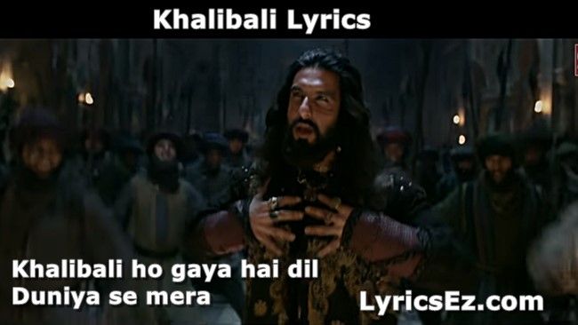 Khalibali-Lyrics